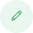 image of a green pen inside a light green circle