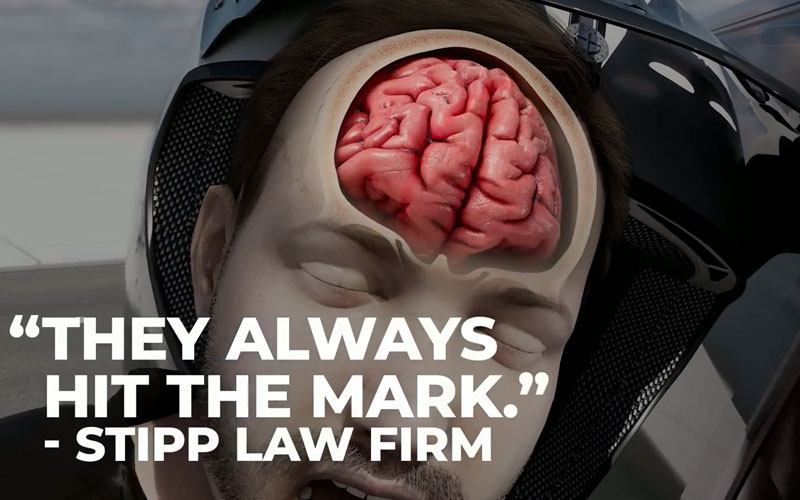 Attorney Jacob Stipp directing a cinematic video recreation for a personal injury case